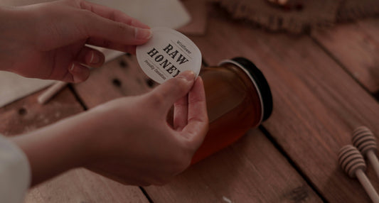 honey labels Canada showing origin and grade information